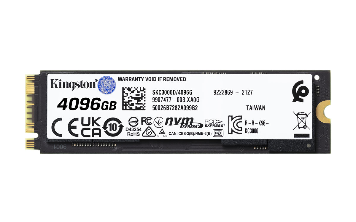 Disco SSD Kingston M.2 KC3000 4096GB / SKC3000D/4096G - imagem 3