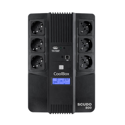 UPS COOLBOX SAI SCUDO3 800VA/480W com Ecrã LCD