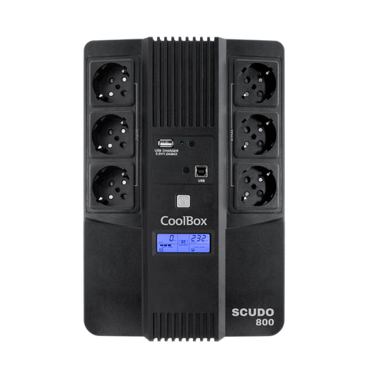 UPS COOLBOX SAI SCUDO3 800VA/480W com Ecrã LCD
