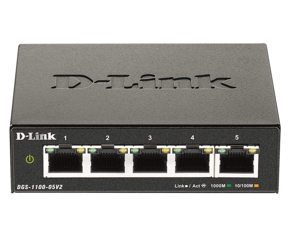 Switch de Rede D-Link DGS-1100-05V2 5xGigabit EasySmart