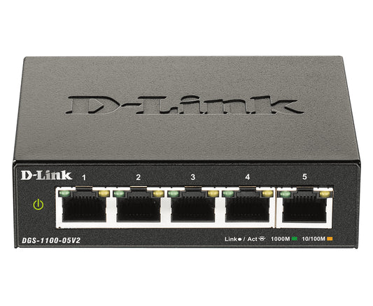 Switch de Rede D-Link DGS-1100-05V2 5xGigabit EasySmart