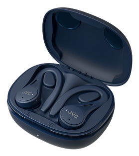 Auscultadores JVC HA-EC25T Bluetooth com Estojo de Carregamento/Duração da Bateria 7.5h/ Azul