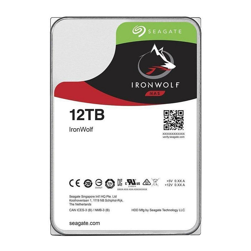 12TB Seagate IronWolf ST12000VN0008 7200RPM 256MB NAS - Seagate