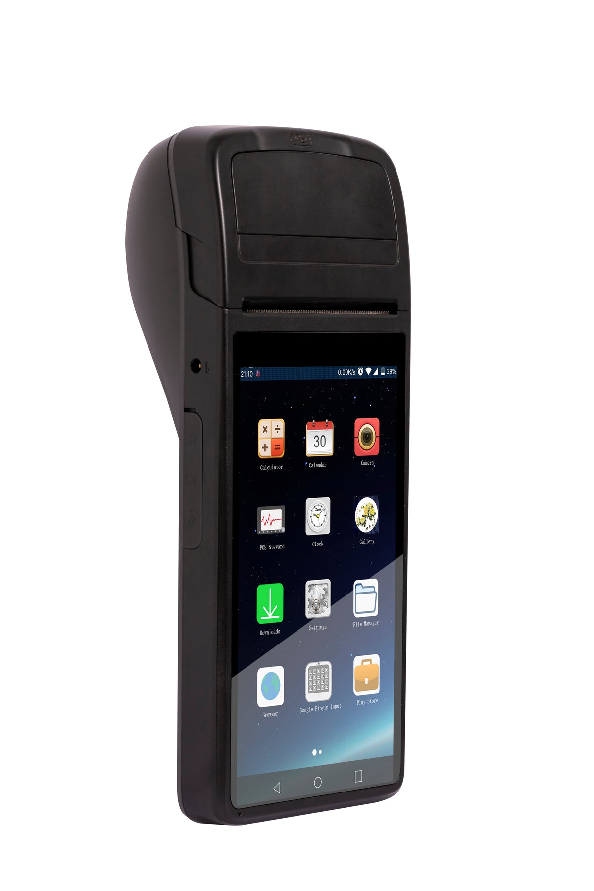 Industrial PDA com Premier Maxi 50P/ 2GB/ 16GB/ impressora de bilhetes de 5,5" / Terminal táctil / função POS