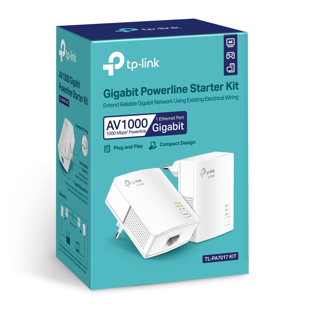 Adaptador de Rede TP-LINK TL-PA7017 KIT Powerline AV1000 - imagem 13