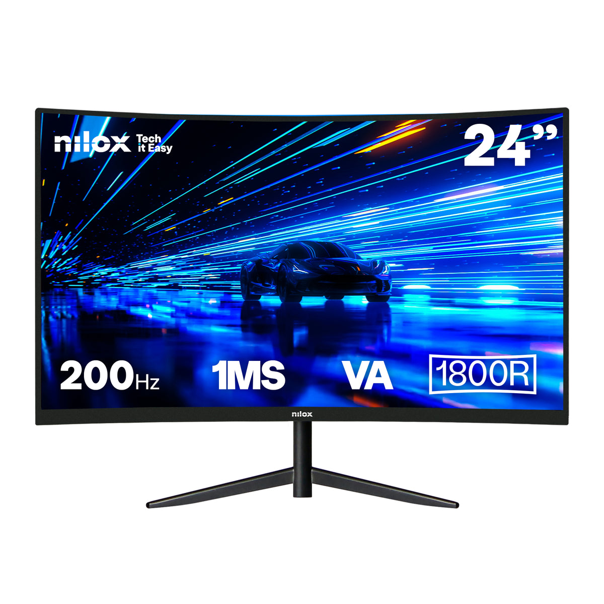 Monitor Nilox NXM24CRV2001 24"VA200Hz HDMI DP Curv