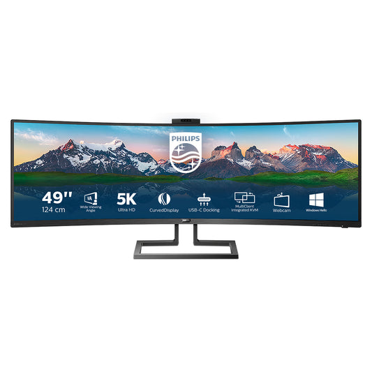Philips 124.0cm(48.8") 499P9H 32:09 2xHDMI+DP+USB-C WebCam