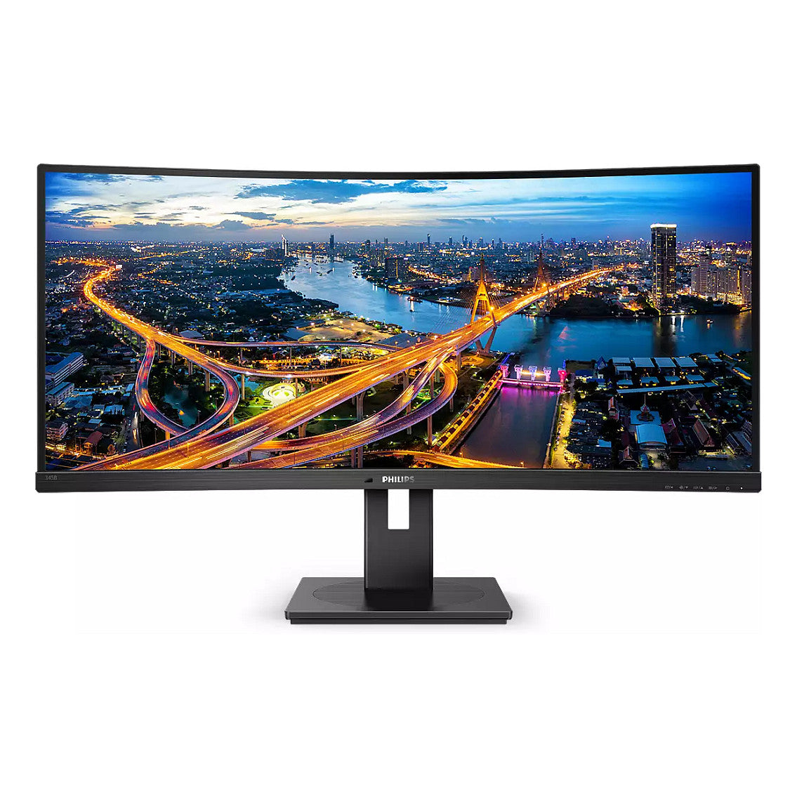 86.4cm/34'' (3440x1440) Philips B-Line 345B1C Curved 5ms 21:9 USB 2xHDMI DisplayPort VESA Speaker WQHD Black
