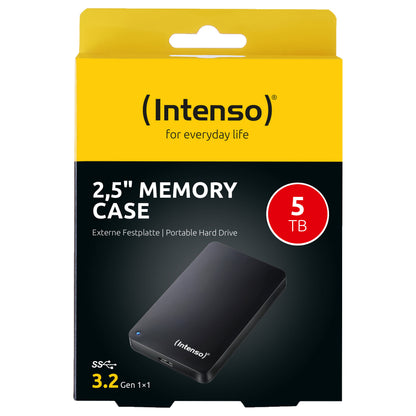 2,5 5TB Intenso Memory Case USB 3.0-3.2 Gen1 (3.1 Gen 1) black - Intenso