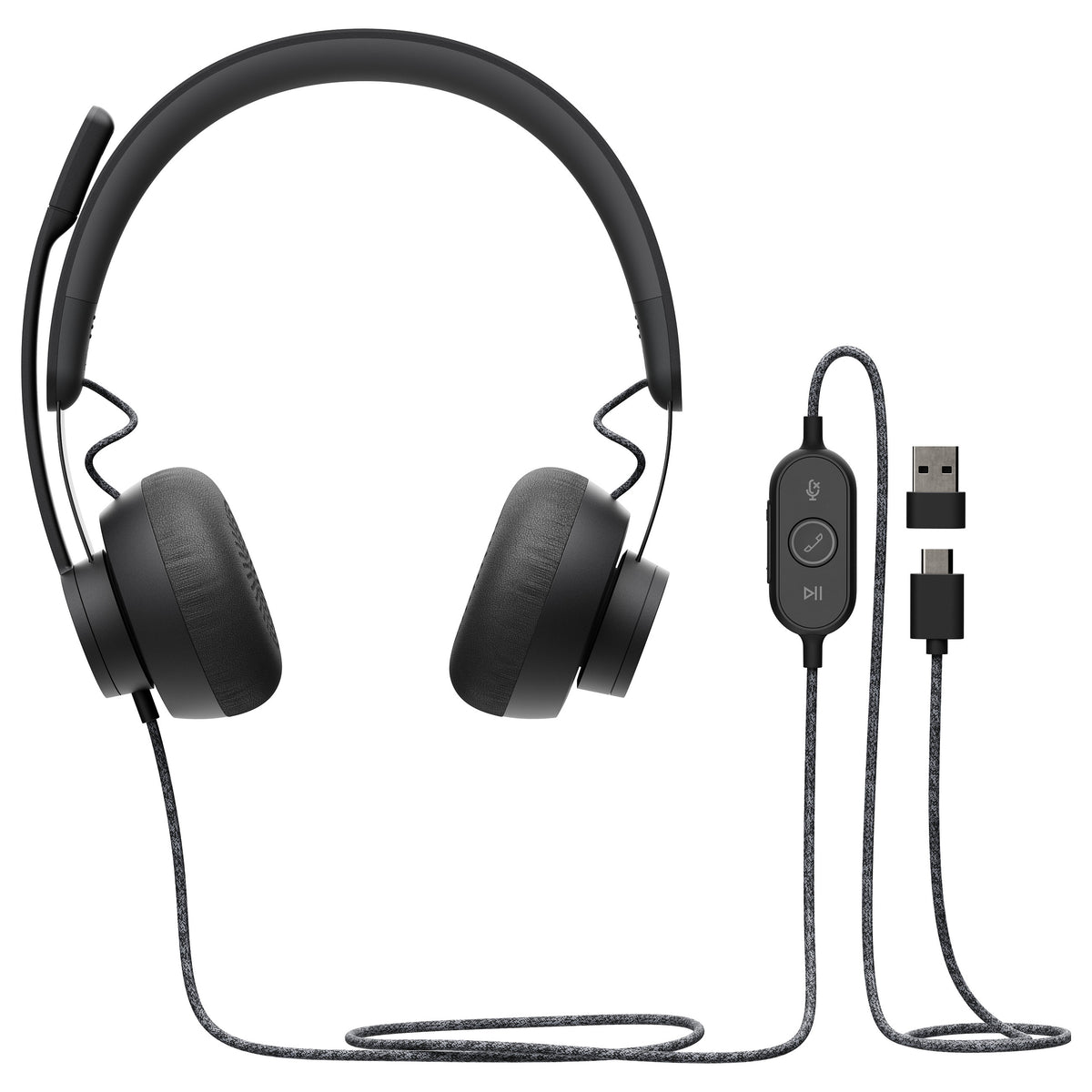 Logitech Headset USB Zone Wired UC für Unified Communication - Logitech