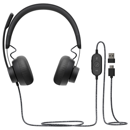 Logitech Headset USB Zone Wired UC für Unified Communication - Logitech