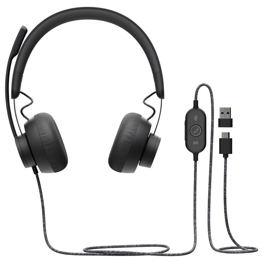 Logitech Headset USB Zone Wired UC für Unified Communication - Logitech
