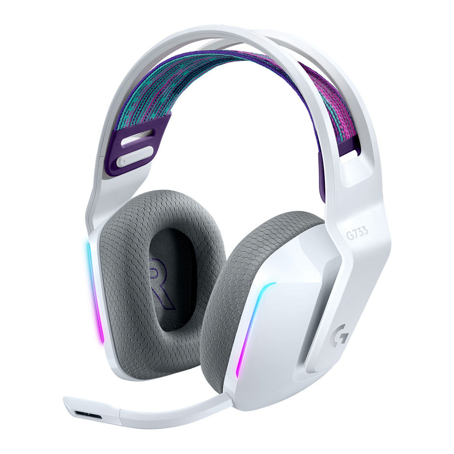 Logitech Headset G G733 Lightspeed Wireless RGB Gaming white - Logitech