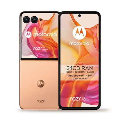 Motorola XT2451-3 Razr 50 Ultra 5G Dual Sim 12GB RAM 512GB - Peach Fuzz