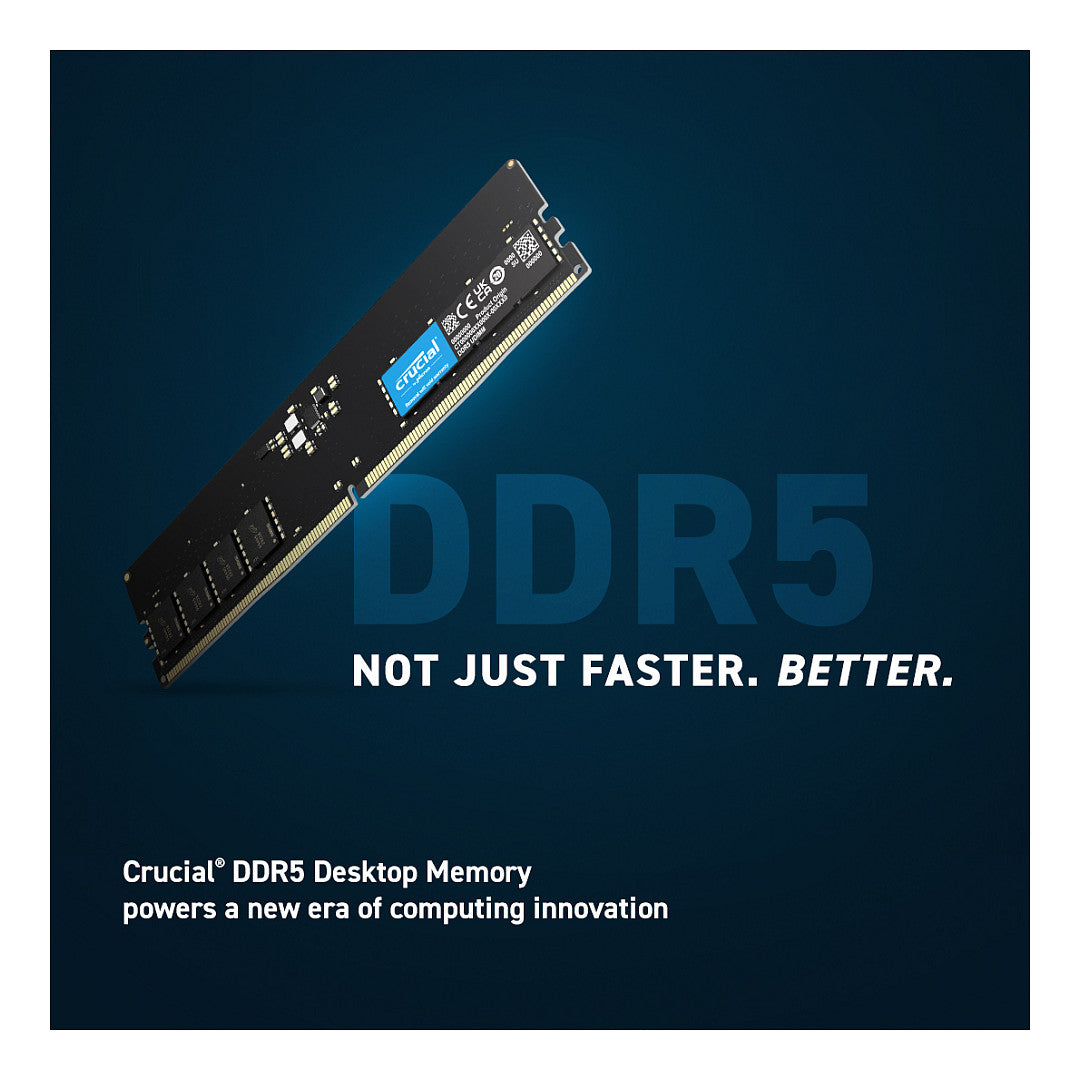 4800 32GB Crucial 2x16GB KIT CL40 UDIMM - Crucial