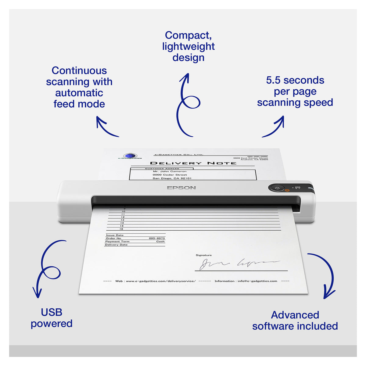 Impressora Epson WorkForce DS-70 - Epson