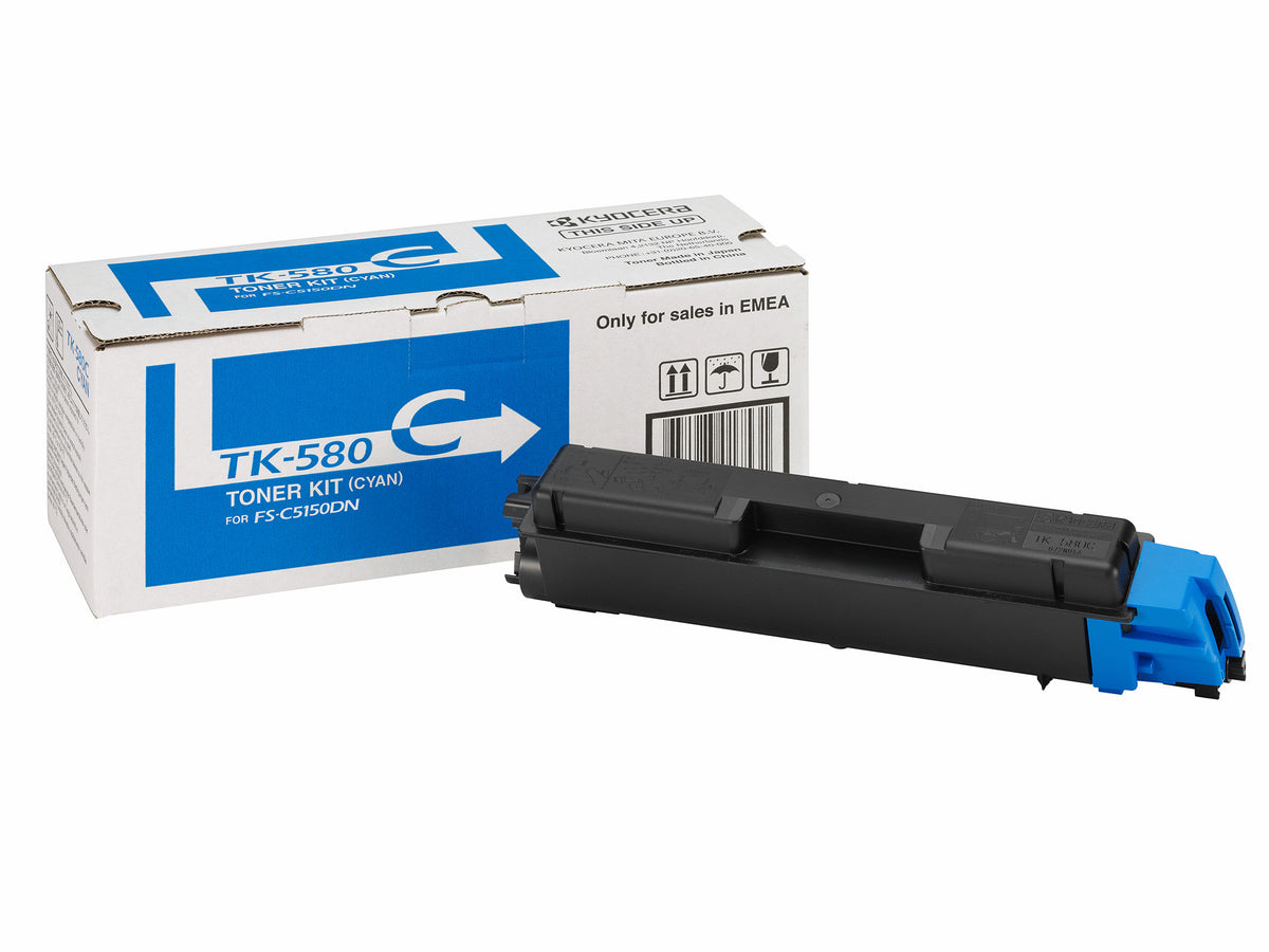 KYOCERA Toner TK-580C / 1T02KTCNL0 Cyan Standard - imagem 7