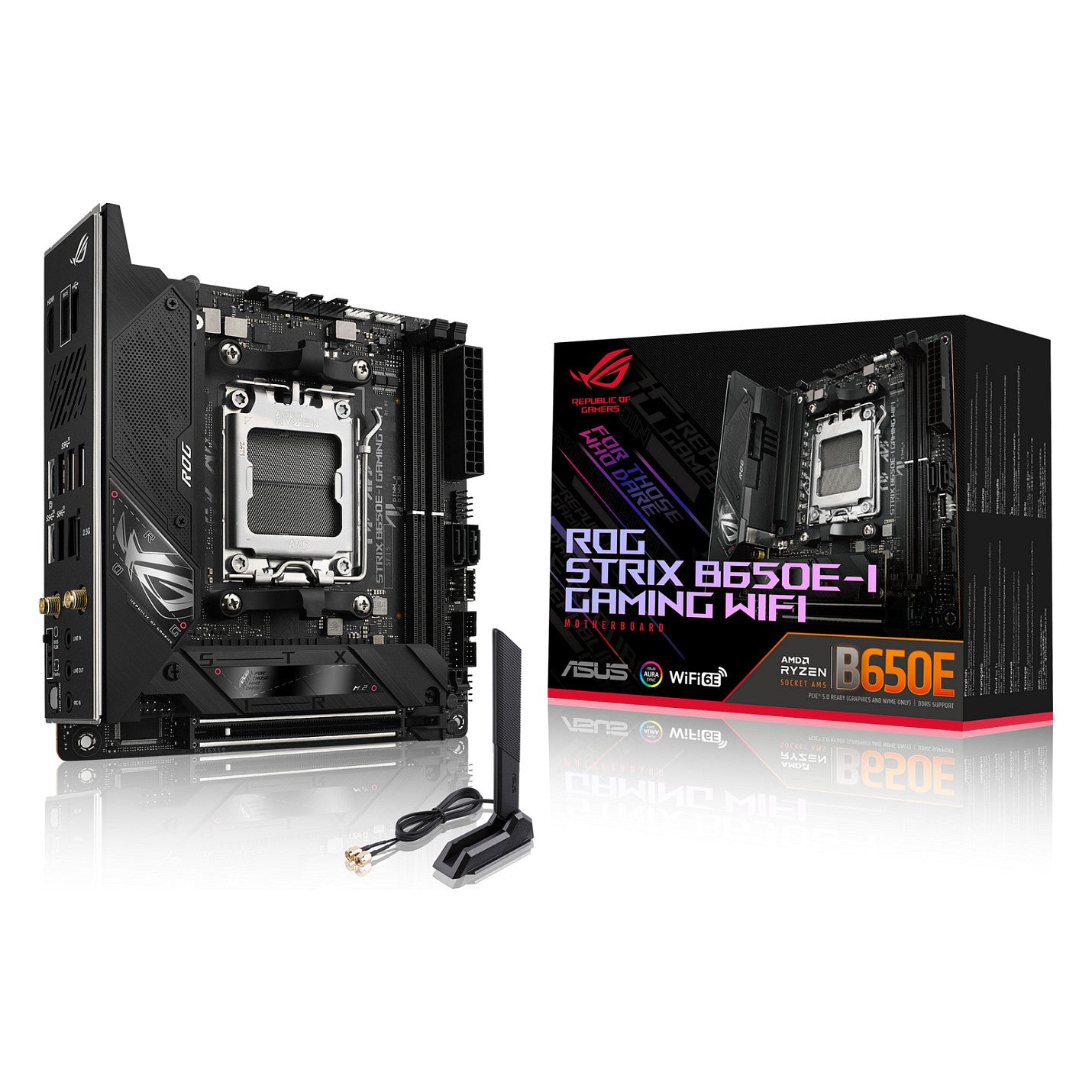 MB ASUS ROG STRIX B650E-I GAMING WIFI (AMD.AM5.DDR5.mITX) - ASUS
