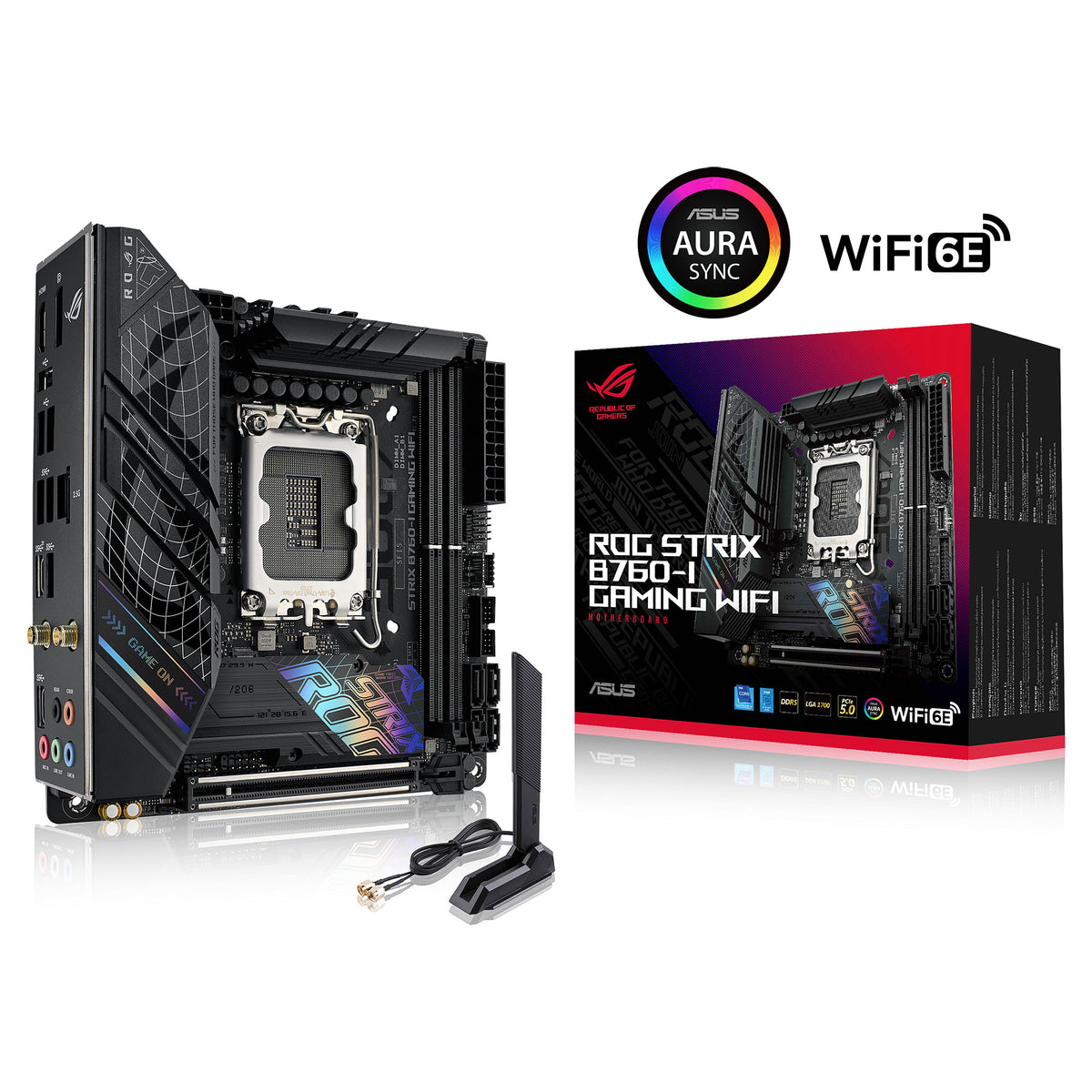 1700 ASUS MB ASUS ROG STRIX B760-I GAMING WIFI DDR5 ITX - ASUS
