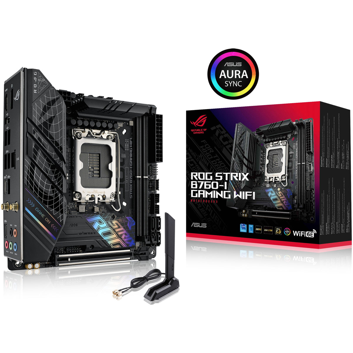 1700 ASUS MB ASUS ROG STRIX B760-I GAMING WIFI DDR5 ITX - ASUS