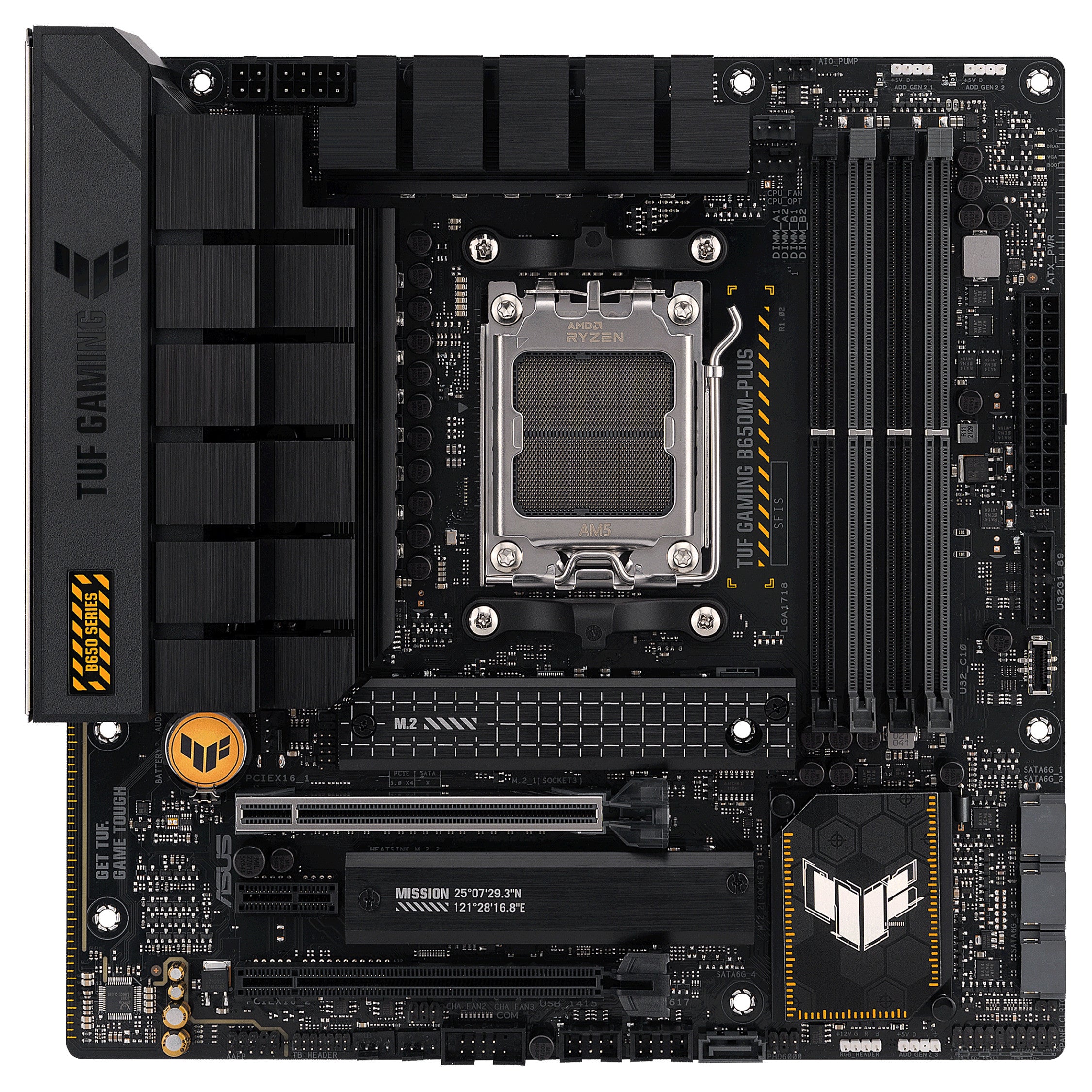 MB ASUS TUF GAMING B650M-PLUS (AMD.AM5.DDR5.mATX) - ASUS