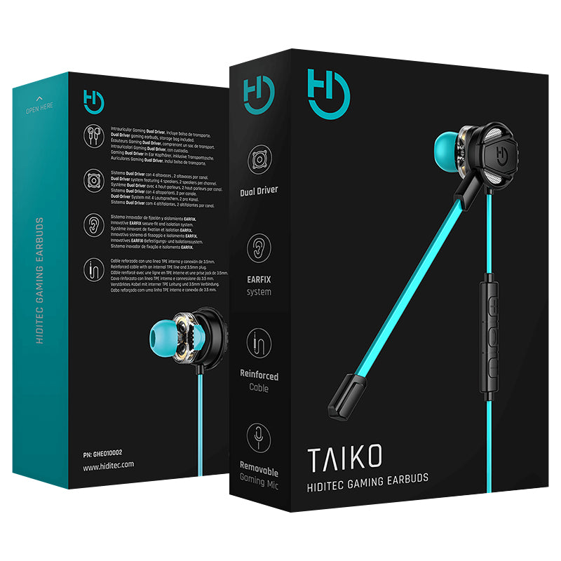 Auscultadores Hiditec Auricular Intra Taiko Gaming Dual Drive - imagem 10