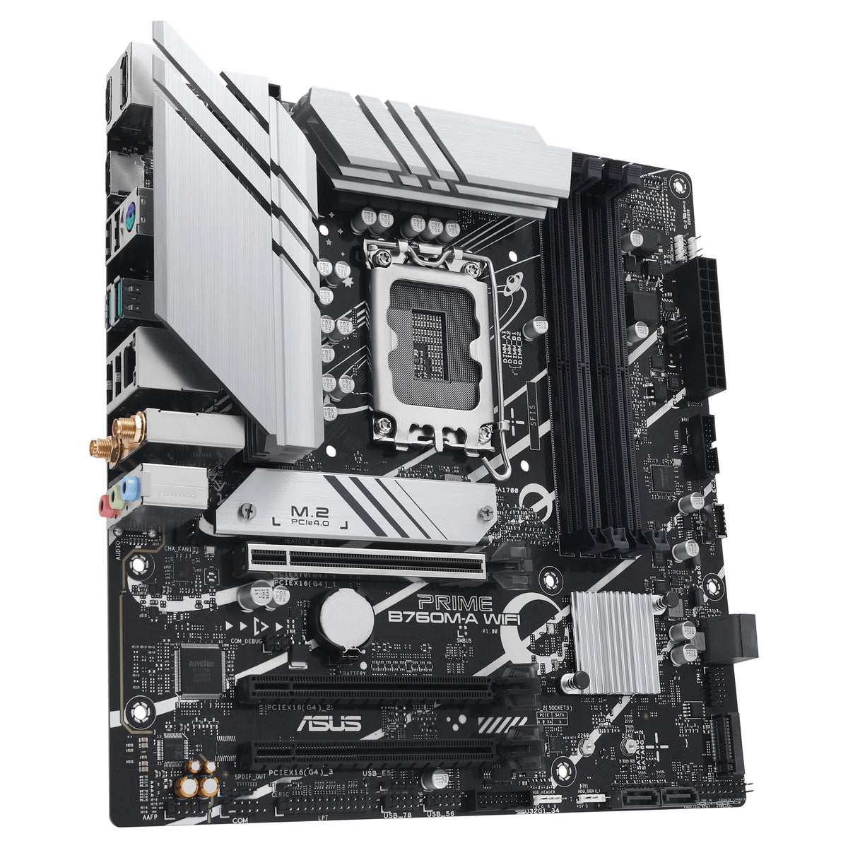 ASUS PRIME B760M-A WIFI S1700/DDR5/2xHDMI-1xDP/µATX Optional: 1x COM. 1x LPT - ASUS