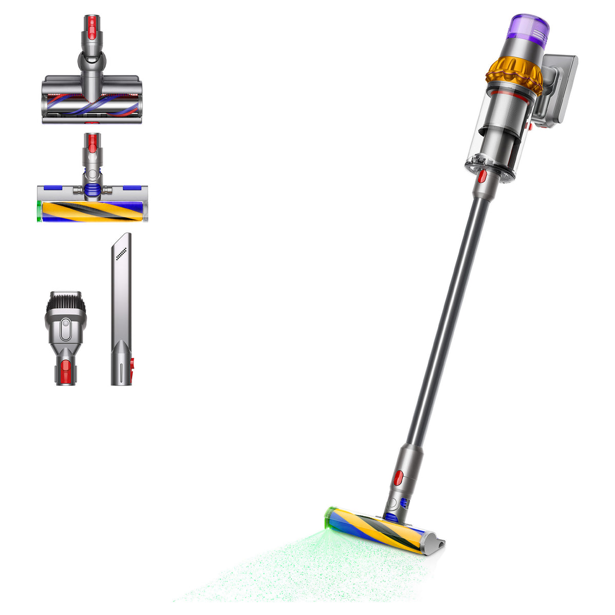 Aspirador Dyson V15 Detect Absolute Kabelloser Staubsauger (Gelb / Nickel) - Dyson