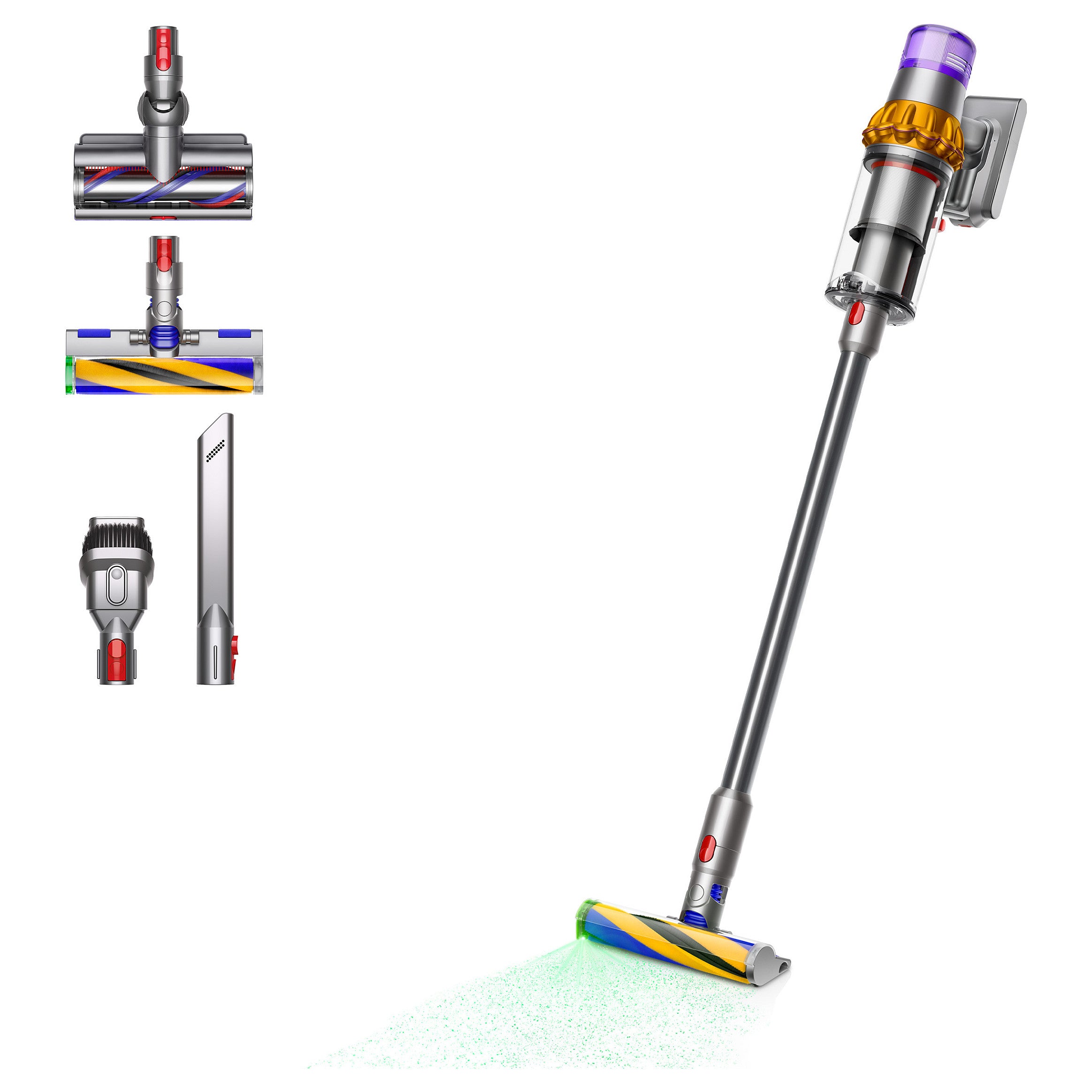 Aspirador Dyson V15 Detect Absolute Kabelloser Staubsauger (Gelb / Nickel) - Dyson