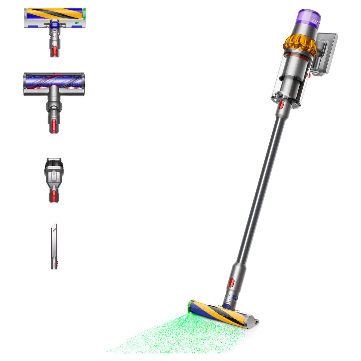 Aspirador Dyson V15 Detect Absolute Kabelloser Staubsauger (Gelb / Nickel) - Dyson
