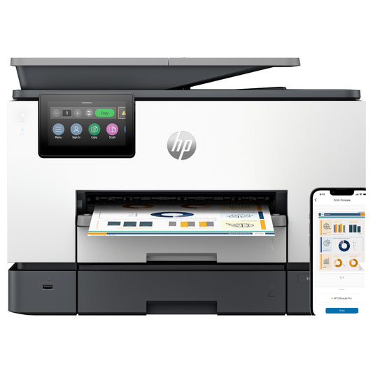 Impressora HP OfficeJet Pro 9130b Sem fios All-in-One Cor, Impressão frente e verso; fotocopiadora, Scanner - HP