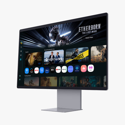 Smart Monitor Gaming Samsung M9 M90SF S32FM900SU 32"/ 4K/ 0.03ms/ 165Hz/ QD-OLED/ Multimedia/ Regulable em altura/ Smart TV/ prateado