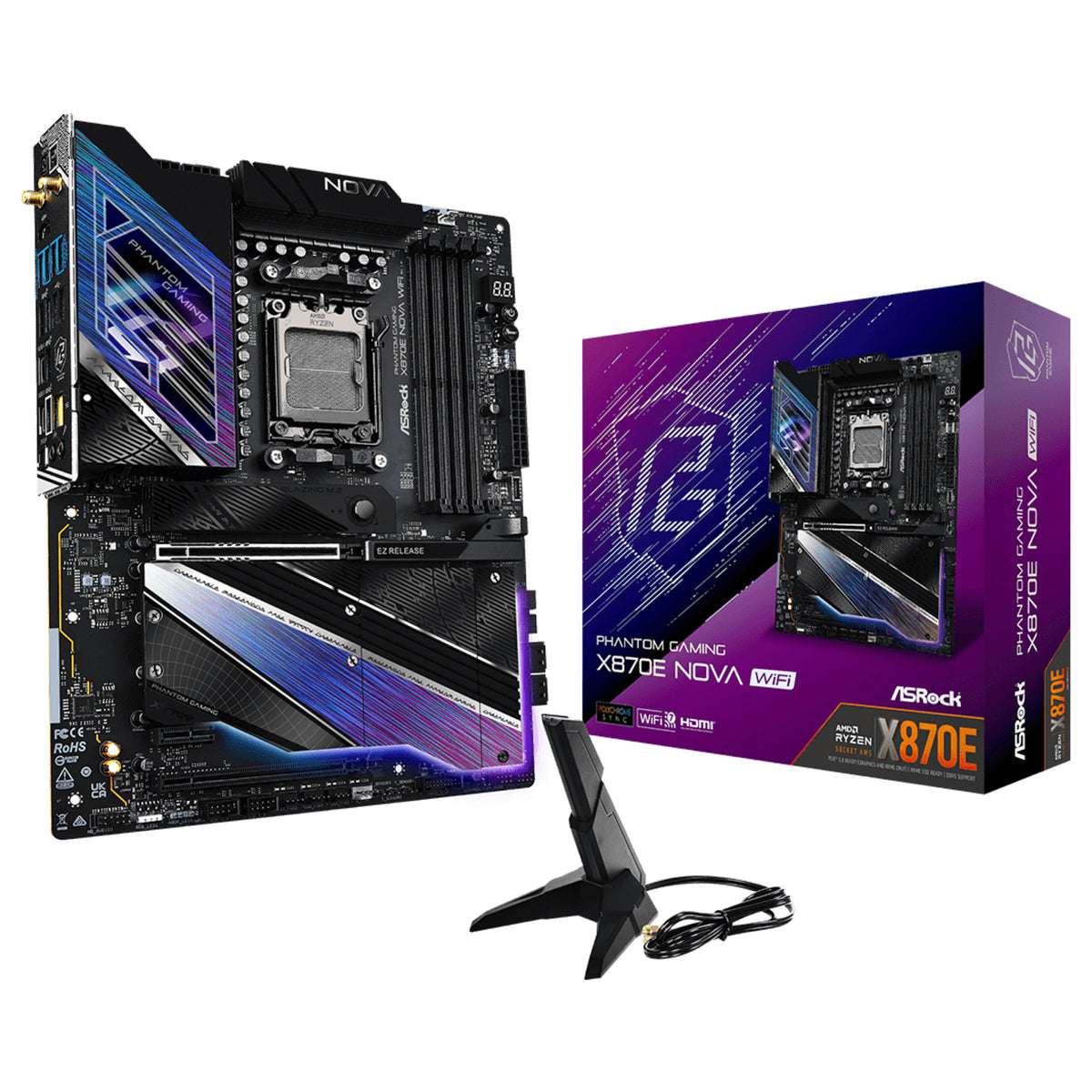 ASROCK X870E Nova WiFi (AM5) (D) - ASRock