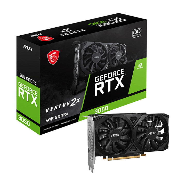 RTX 3050 6GB MSI VENTUS 2E E OC GDDR6 - MSI