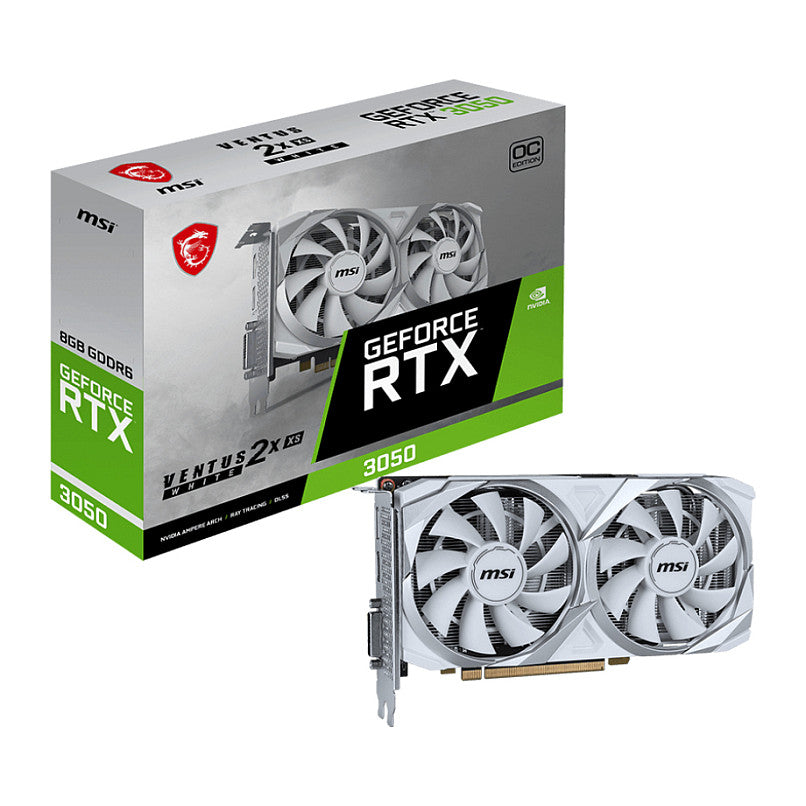 RTX 3050 8GB MSI Ventus 2X XS White OC GDDR6 - MSI
