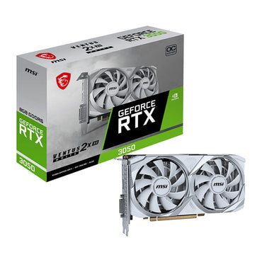 RTX 3050 8GB MSI Ventus 2X XS White OC GDDR6 - MSI