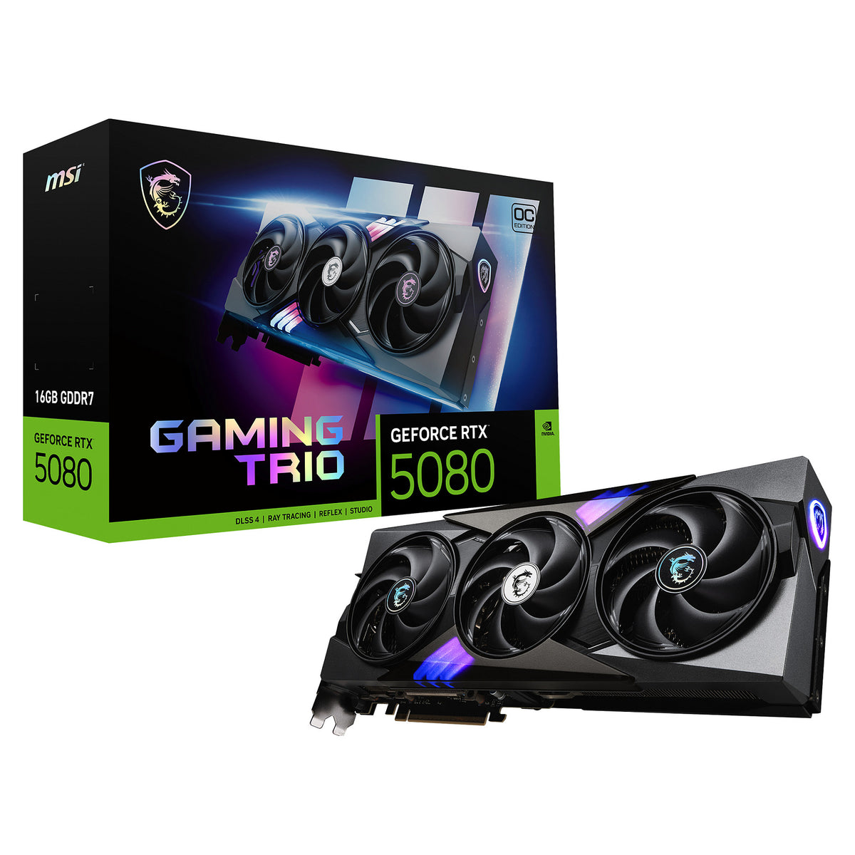 RTX 5080 16GB MSI Gaming Trio OC GDDR7 3Fan - MSI