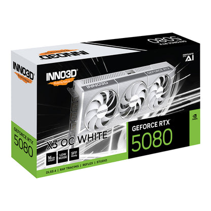 RTX 5080 16GB Inno3D X3 OC GDDR7 3Fan white - Inno3D