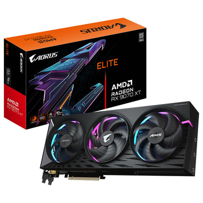 RX 9070 XT 16GB Gigabyte Radeon Aorus Elite GDDR6 3Fan - Gigabyte