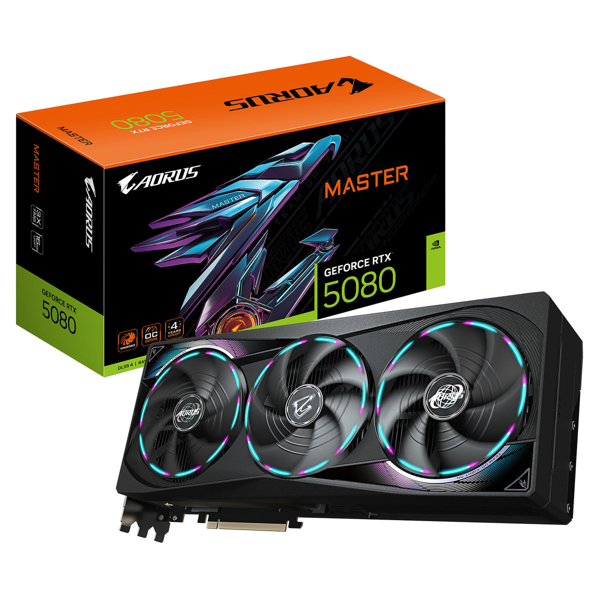 RTX 5080 16GB Gigabyte Aorus Master GDDR7 3Fan - Gigabyte