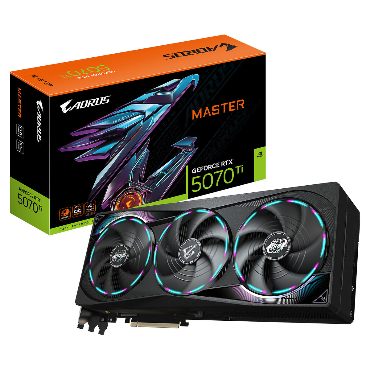 RTX 5070 Ti 16GB Gigabyte Aorus Master GDDR7 3Fan - Gigabyte
