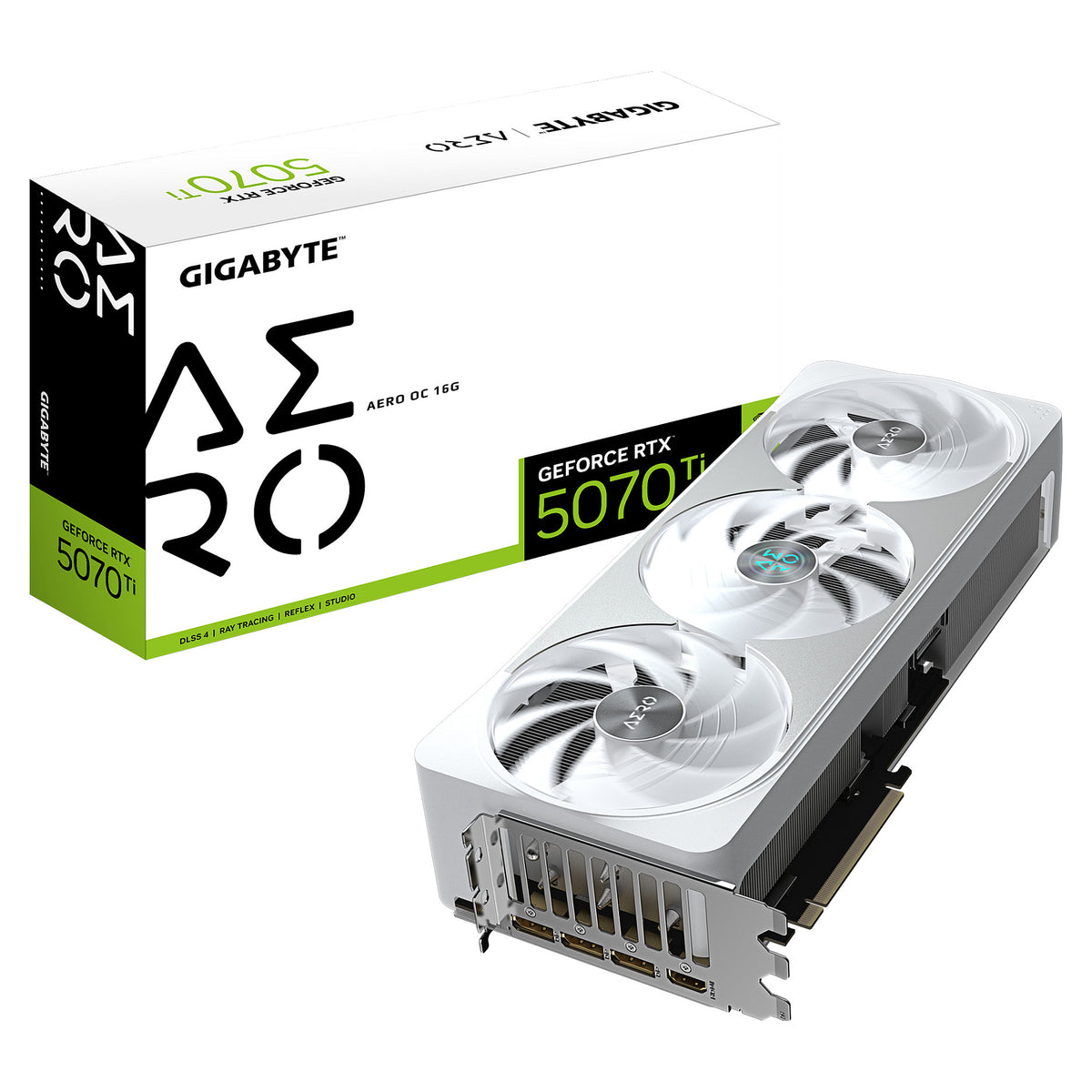 RTX 5070 Ti 16GB Gigabyte Aero OC GDDR7 3 Fan white - Gigabyte