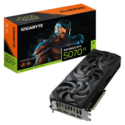 RTX 5070 Ti 16GB Gigabyte Windforce OC SFF GDDR7 3 Fan - Gigabyte