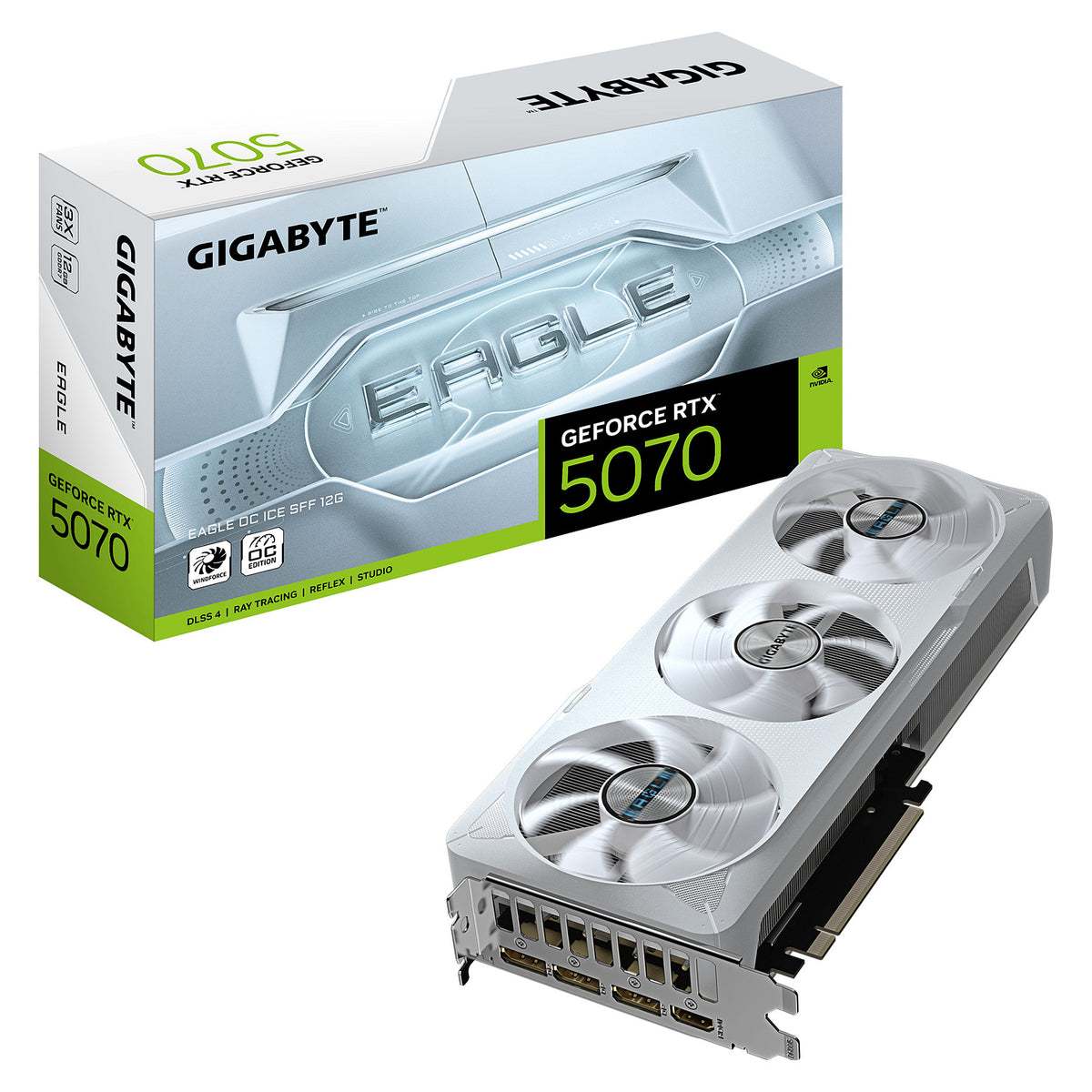 RTX 5070 12GB Gigabyte Eagle Ice OC SFF GDDR7 3 Fan white - Gigabyte