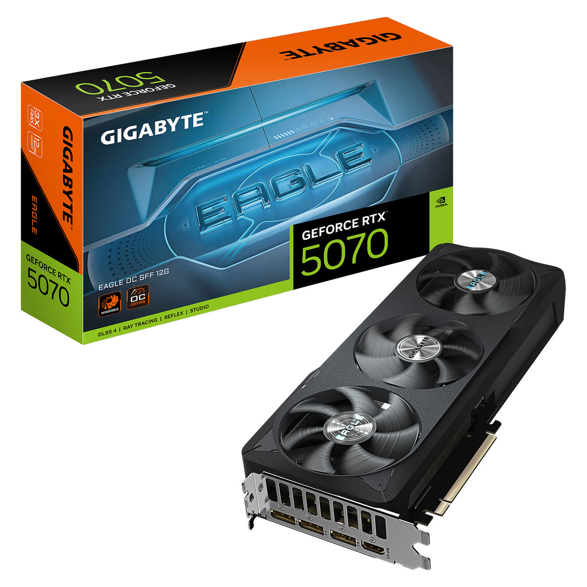 RTX 5070 12GB Gigabyte Eagle OC SFF GDDR7 3 Fan - Gigabyte
