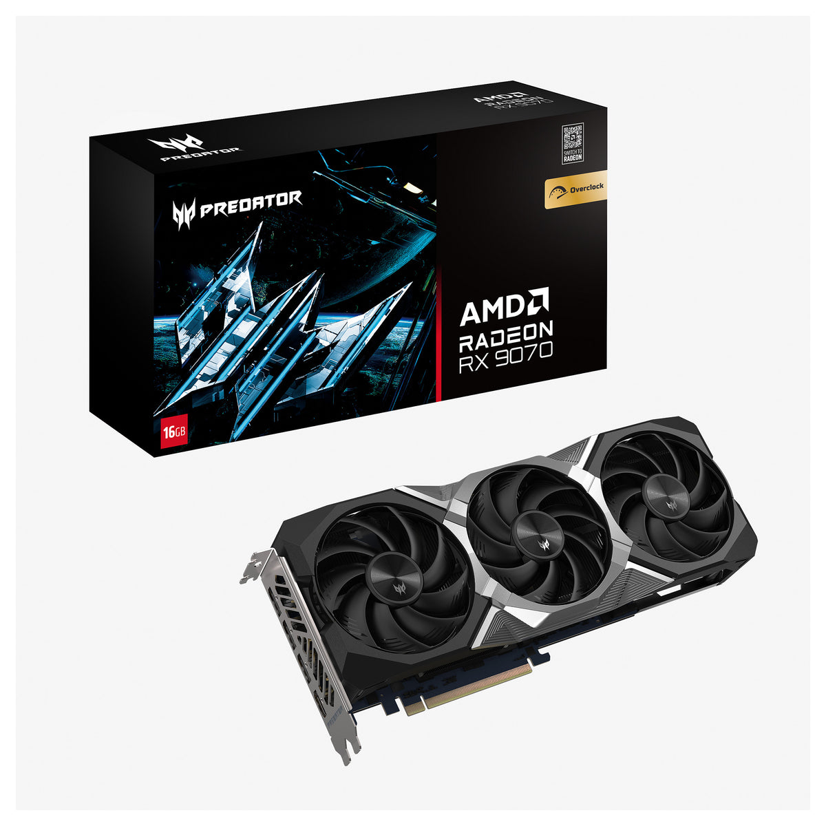 RX 9070 16GB Acer Predator BiFrost Radeon OC GDDR6 3 Fan - Acer