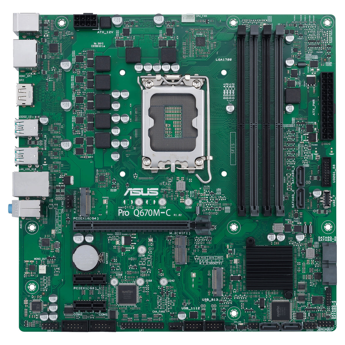 Motherboard ASUS 1700 PRO Q670M-C-CSM - ASUS