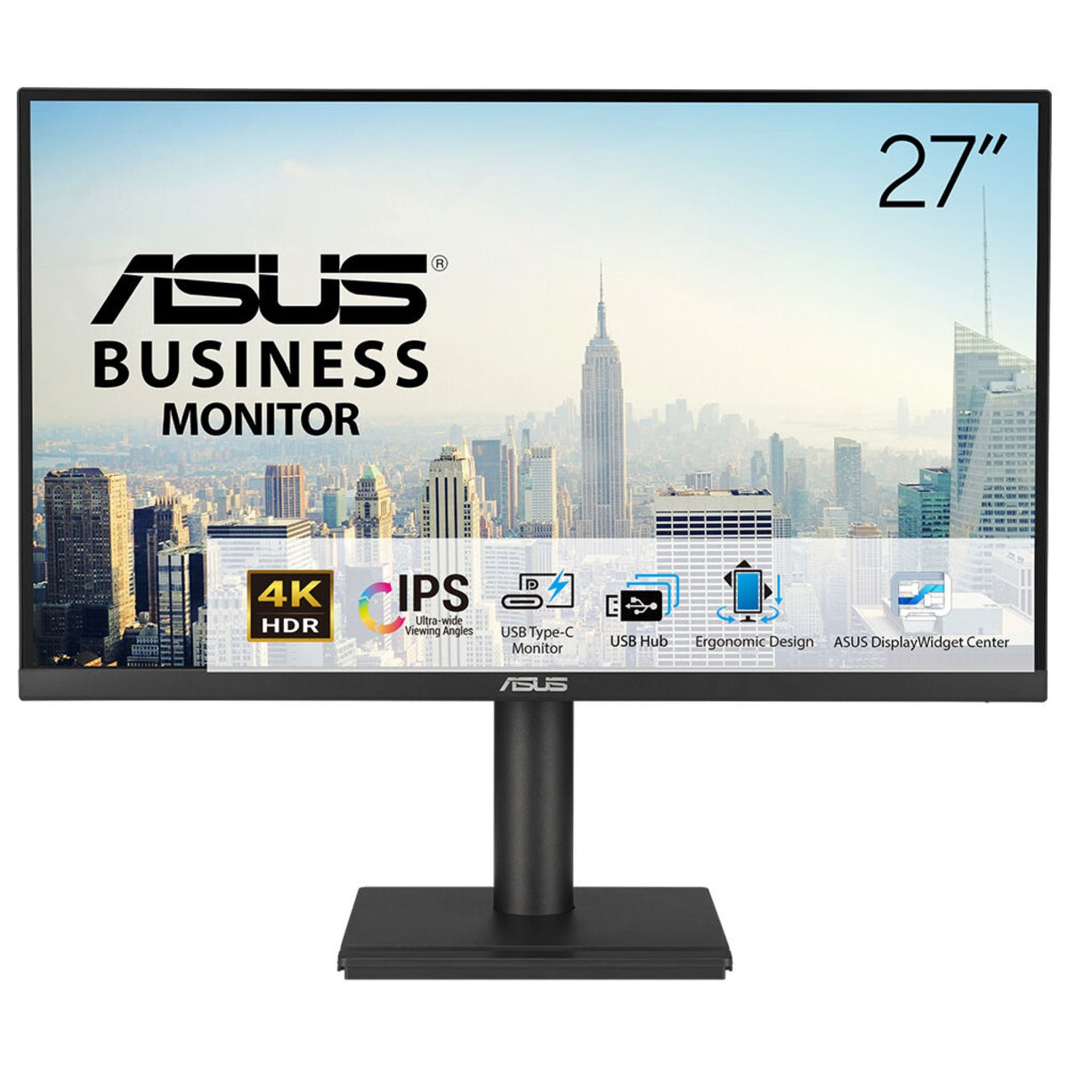 Monitor Profissional Asus VA27UCPS 27"/ 4K/ Multimédia / Ajustável em altura
