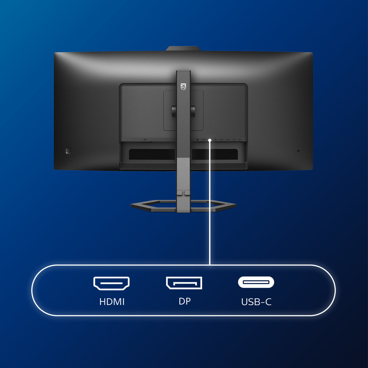 Monitor Curvo Ultrawide Profissional Philips 34E1C5600HE 34"/ WQHD / Webcam / Multimédia / Ajustável em altura/altura