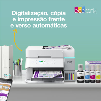 Impressora multifunções Epson Multifunções Ecotank ET-3956 Branco - imagem 12